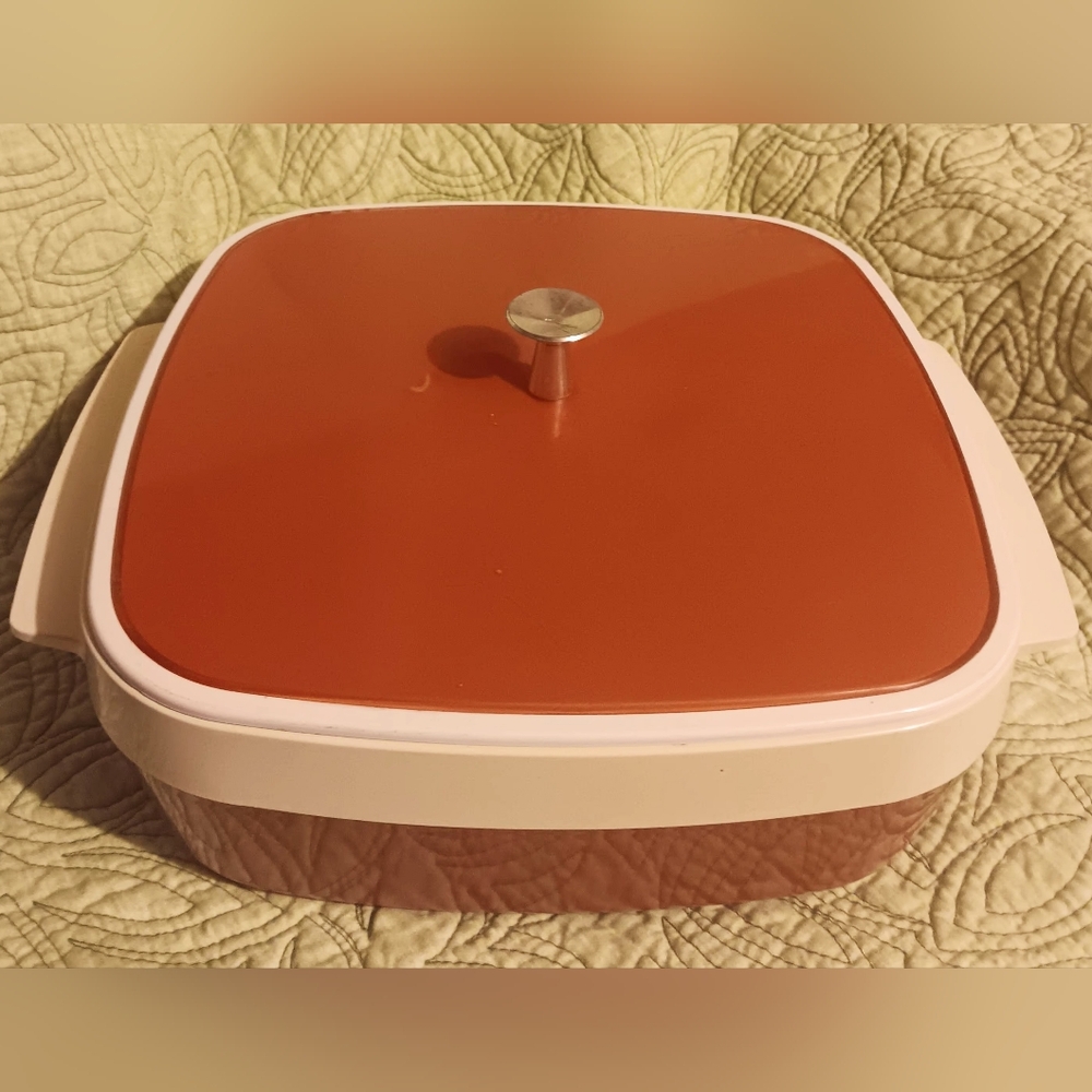 Vintage West Bend Therm-O-Serv Insulated Streamer/Server/Warmer~NO ALUMINUM PAN